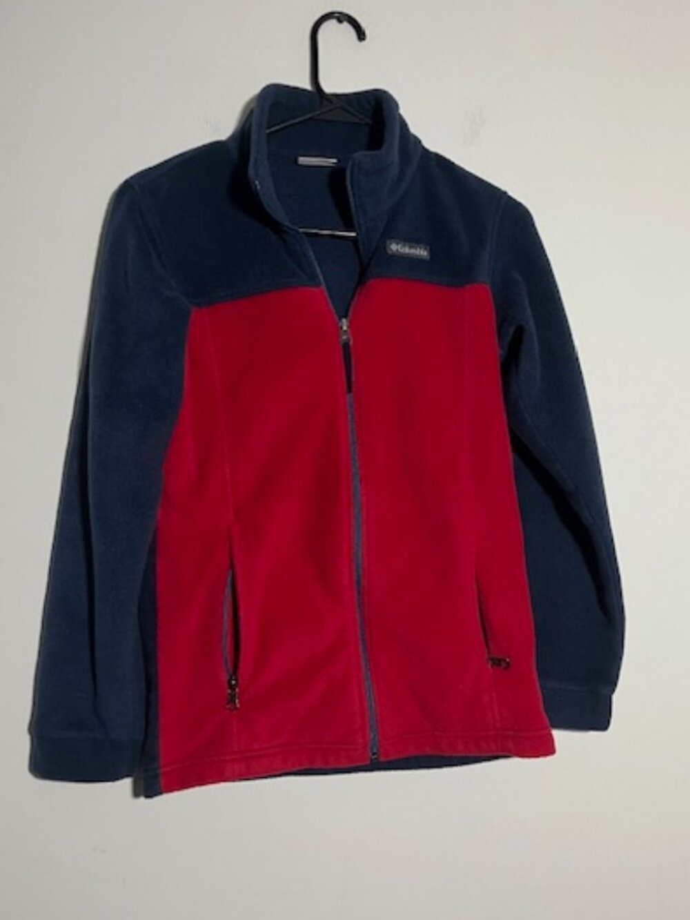 Columbia Red and Navy Blue Fleece Size Large Youth